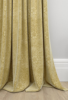 William Morris At Home Marigold Velvet, Ochre - Made to Measure Curtains